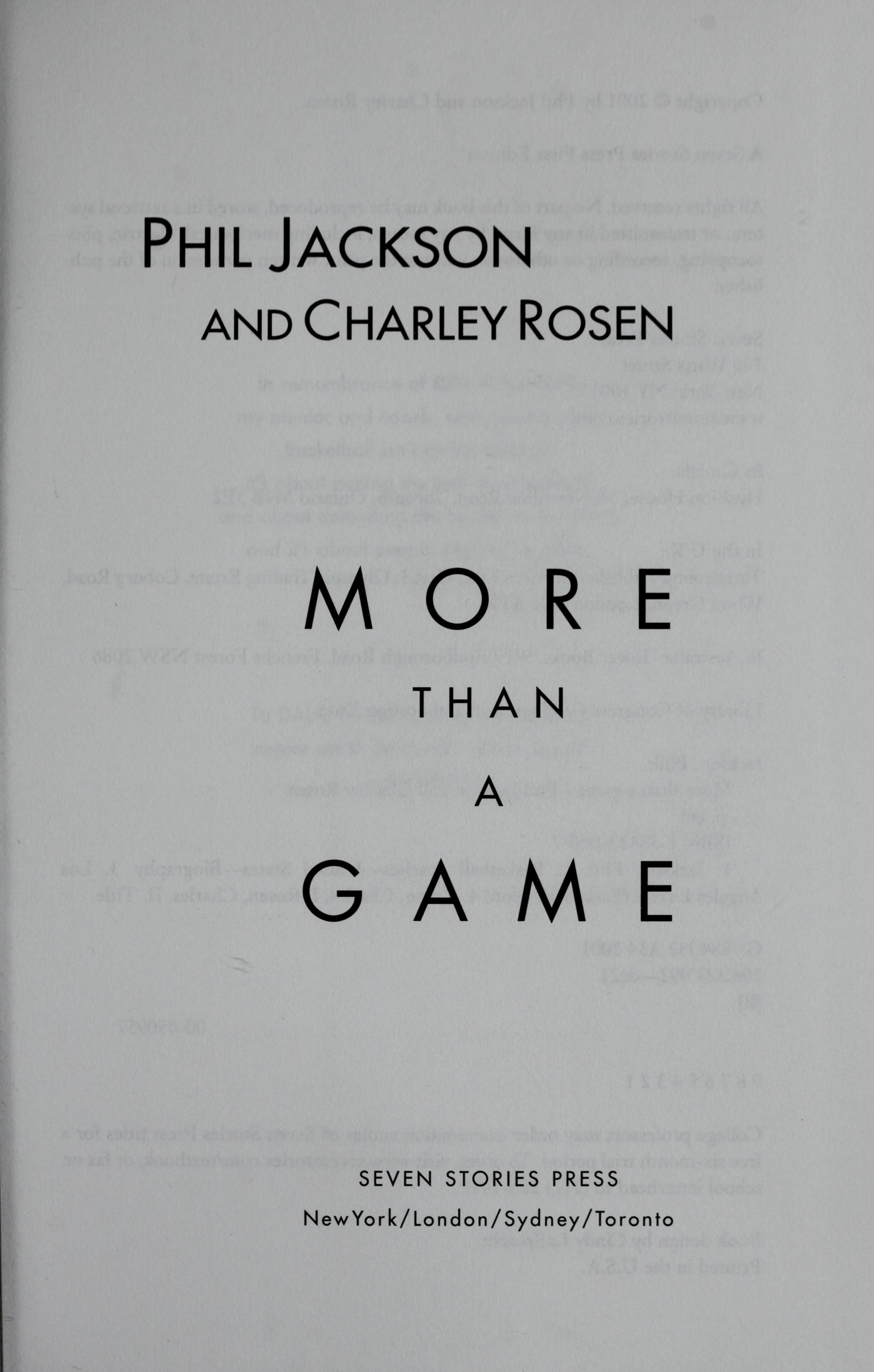 More Than a Game