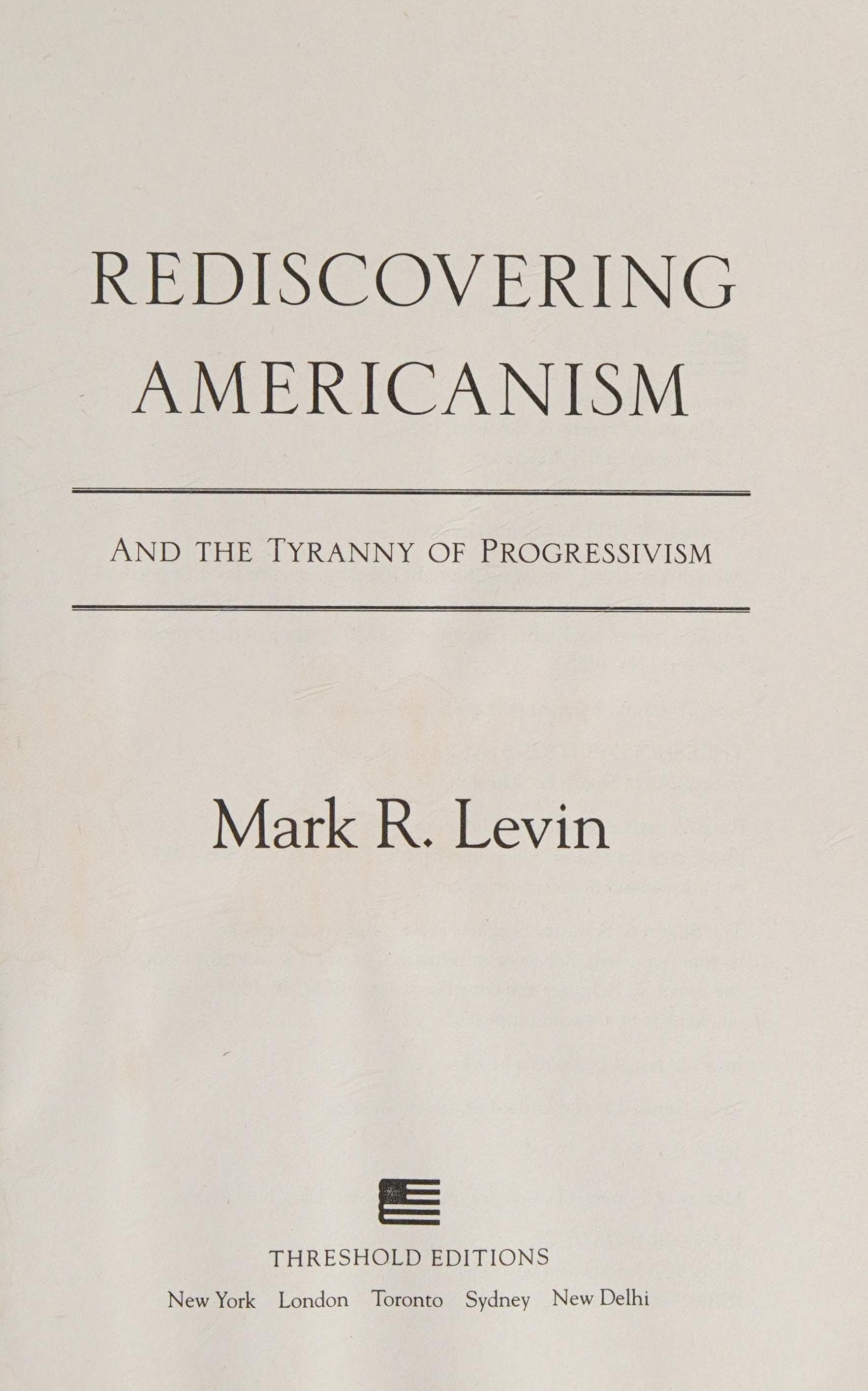 Rediscovering Americanism