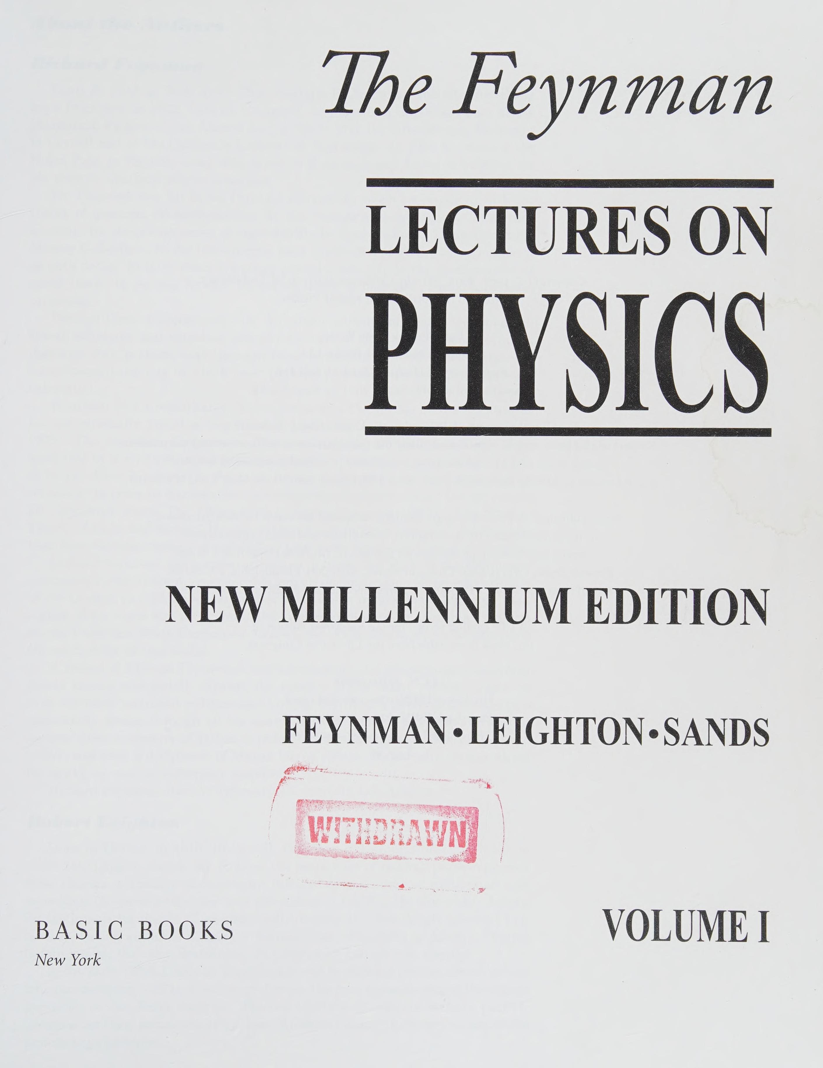 The Feynman Lectures on Physics