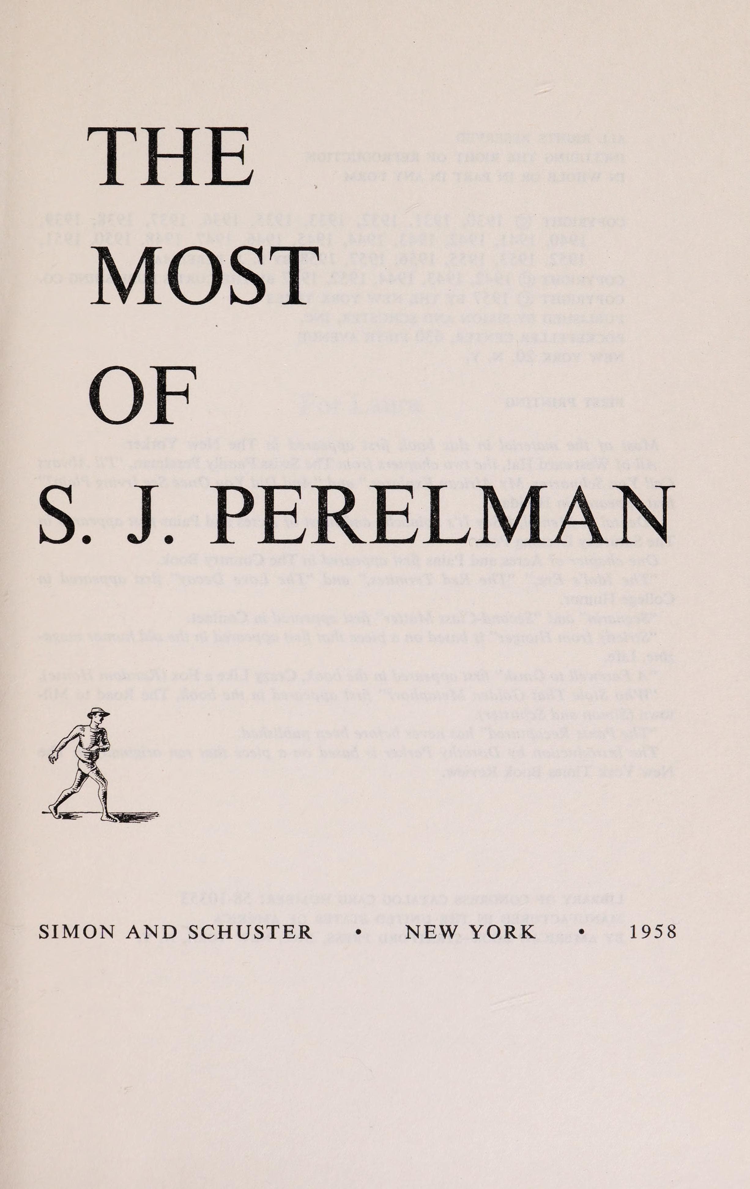 The Most of S.J. Perelman