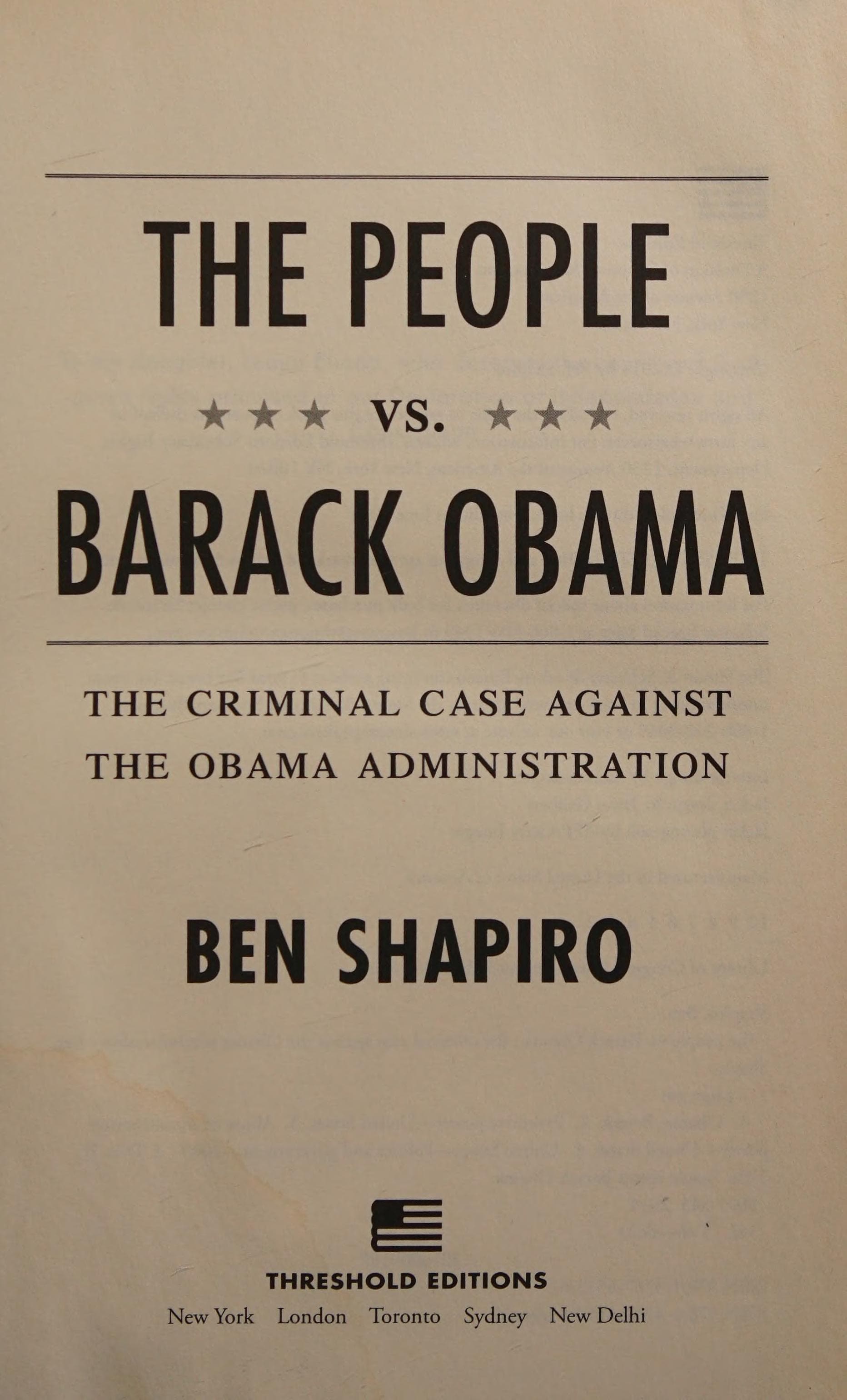 The People vs. Barack Obama